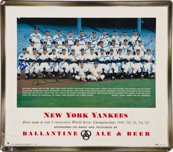 1953 Ballantine New York Yankees